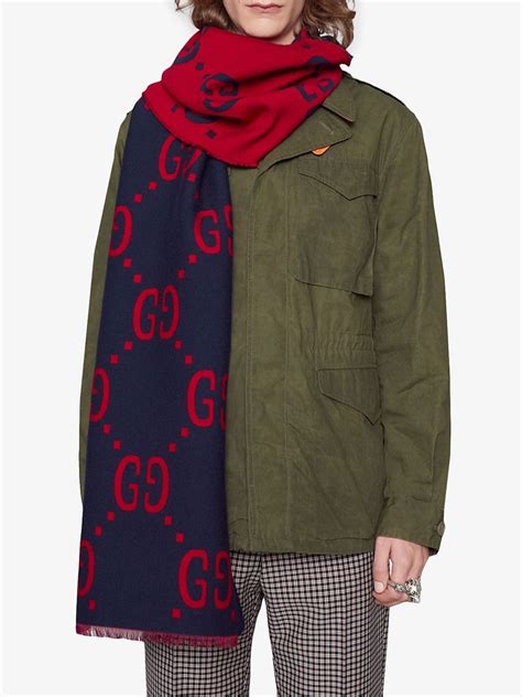 gucci 367224 gg guccissima diamante modal wool silk scarf|gucci wool jacquard scarf.